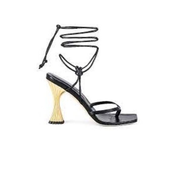 A'mmonde Atelier Anastassia 100 Ankle Tie in Black - Picture 1 of 7